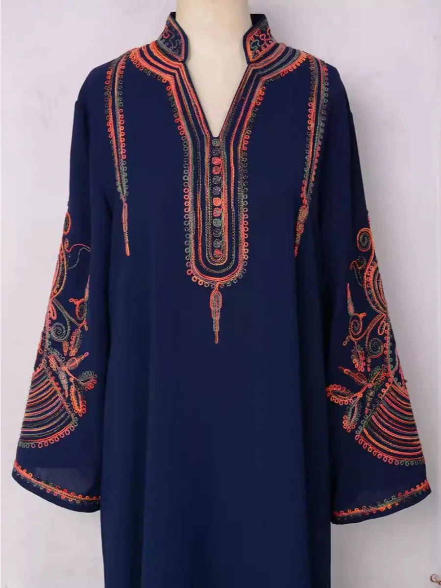 Moroccan Kaftan Abaya For Wome - đánh giá và giá Embroidery Arabic