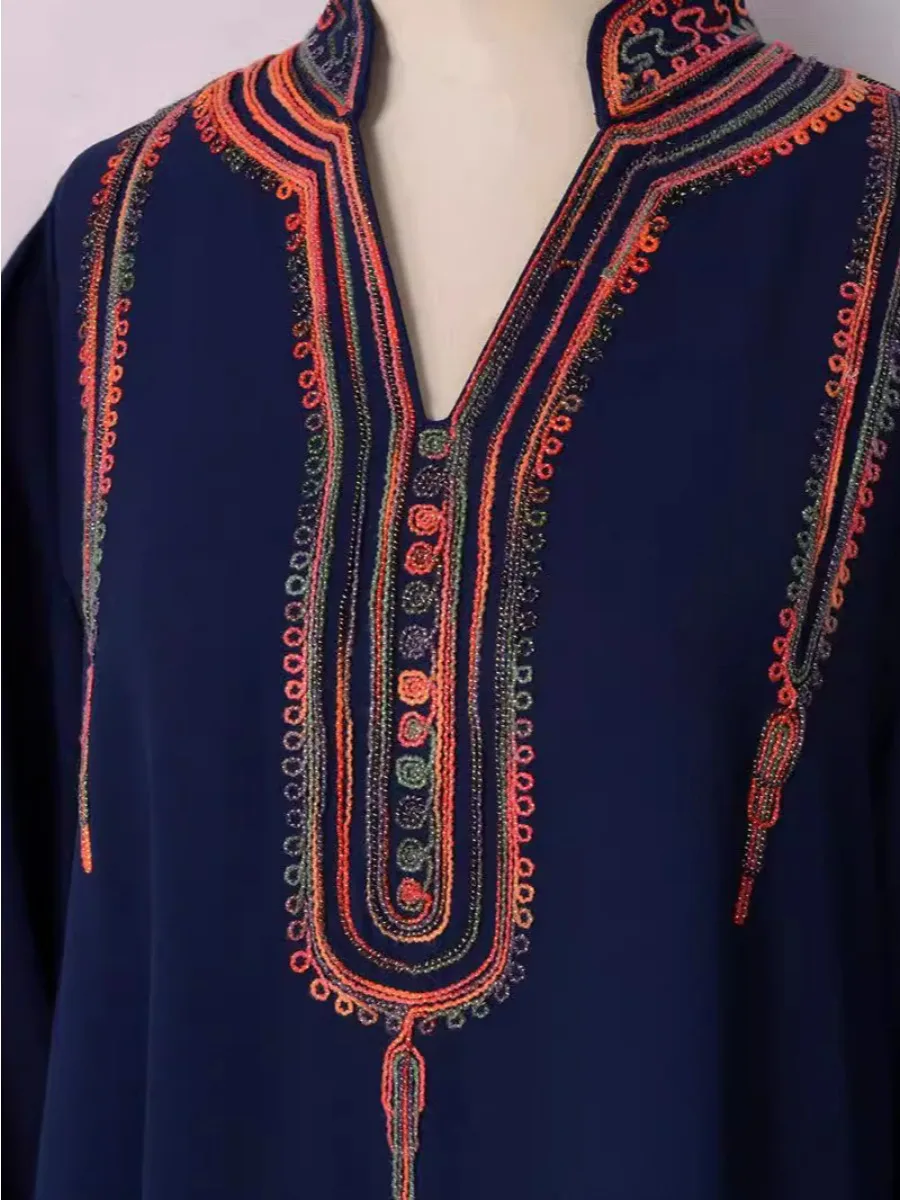 Moroccan Kaftan Abaya For Wome - đánh giá và giá Embroidery Arabic