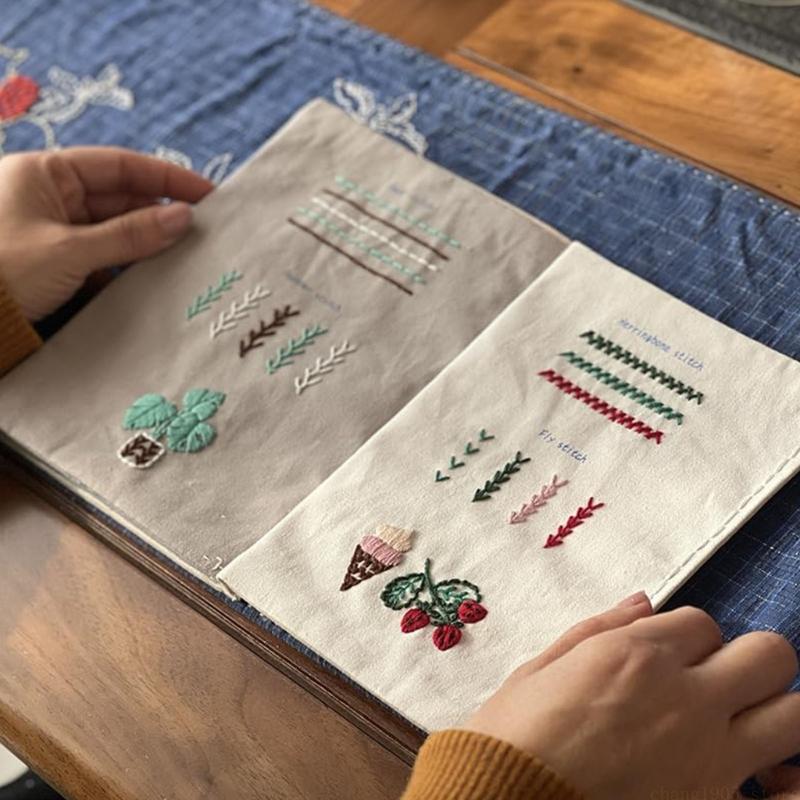 Sách hướng dẫn khâu thêu vải t - đánh giá và giá Embroidery Guide Book