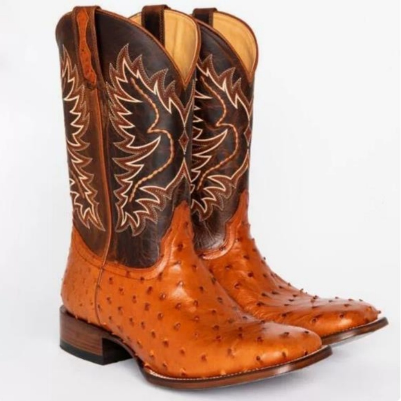 Men High Boots Embroidery Retr - đánh giá và giá Embroidery Yes
