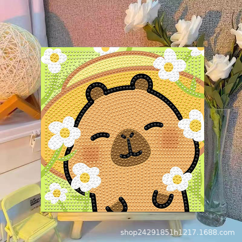 Cartoon Capibala Crystal Diamo - đánh giá và giá Embroidery Gift Ideas