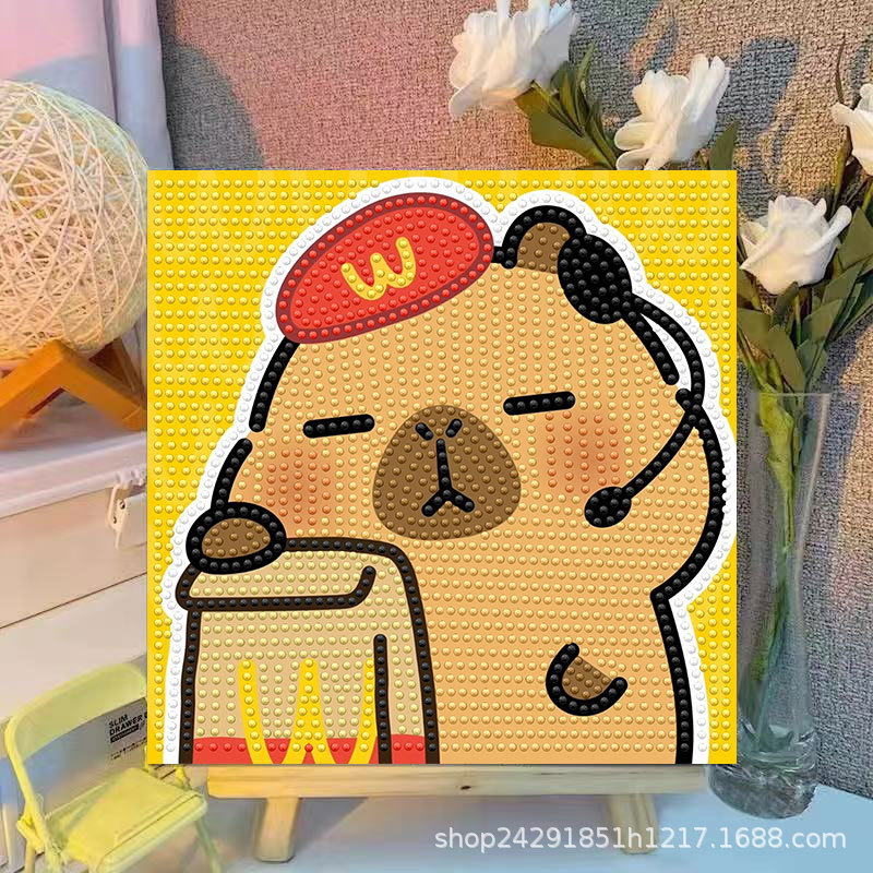 Cartoon Capibala Crystal Diamo - đánh giá và giá Embroidery Gift Ideas
