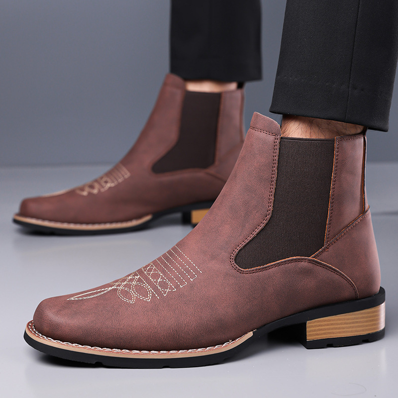 Luxury Men's Chelsea Boots Hig - đánh giá và giá Embroidery Yes