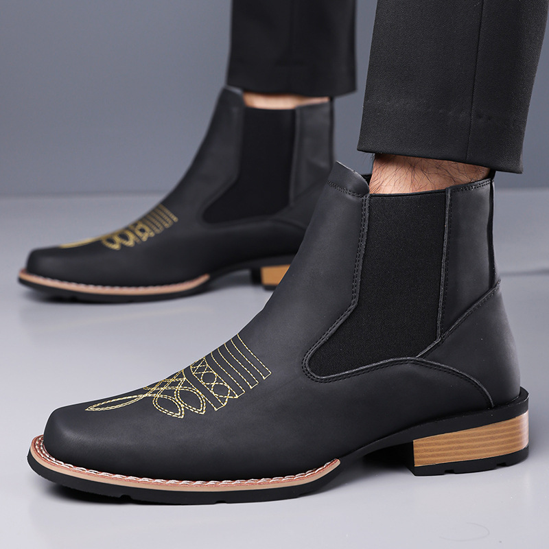 Luxury Men's Chelsea Boots Hig - đánh giá và giá Embroidery Yes