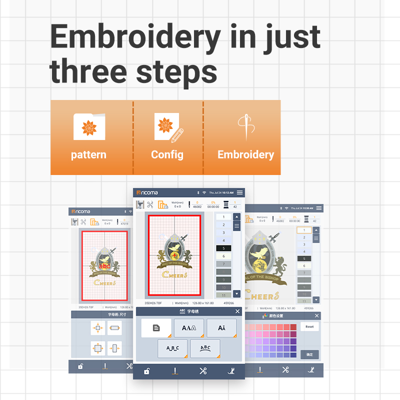 Easy Use Ricoma RSE5000 Househ - đánh giá và giá Embroidery Machine