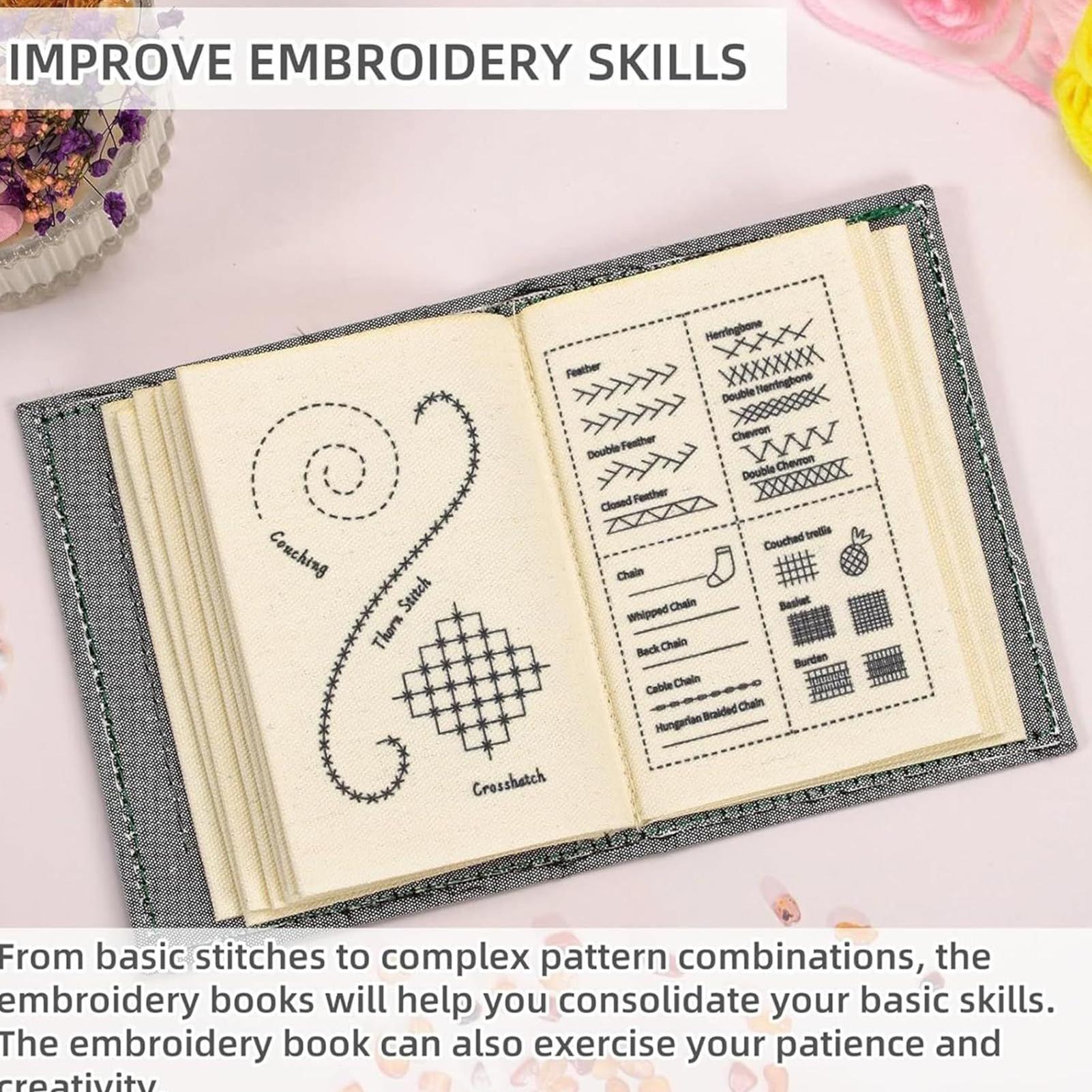 DIY Embroidery Stitches Book H - đánh giá và giá Embroidery Guide Book