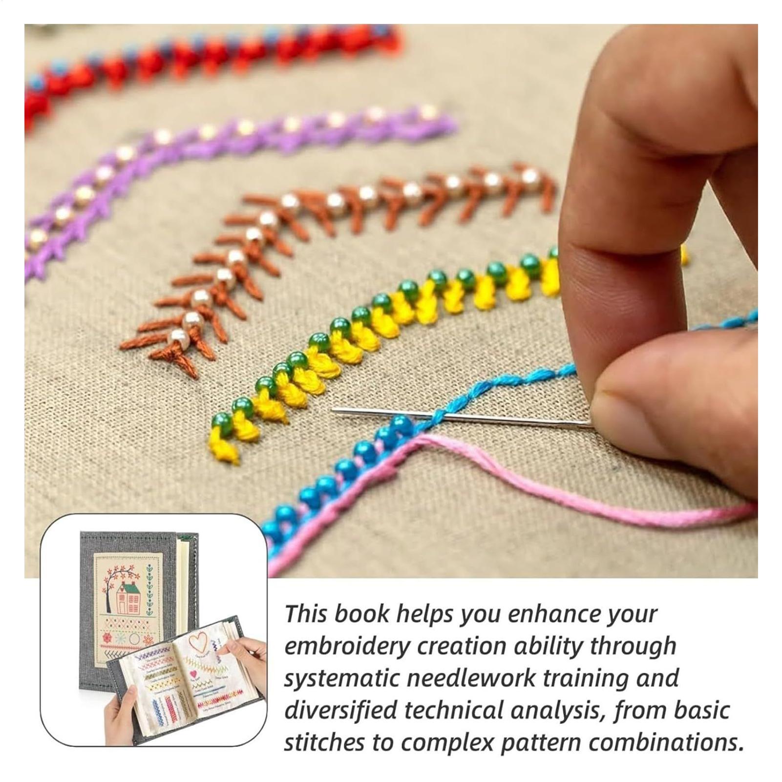 DIY Embroidery Stitches Book H - đánh giá và giá Embroidery Guide Book