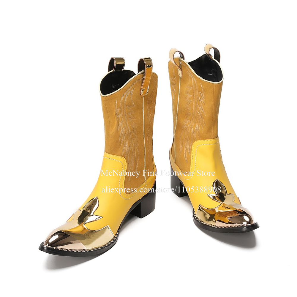 Yellow Gold Metal Toe Suede We - đánh giá và giá Embroidery Yes